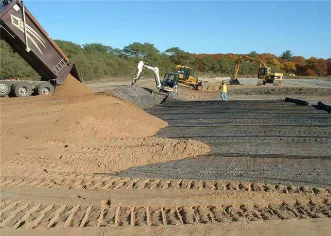 Pavement Base Reinforcement High Strength 45KN Black Plastic Geogrid 1