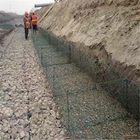 Underwater Seawal Protect Twisted Wire Gabion Baskets Zinc Coated