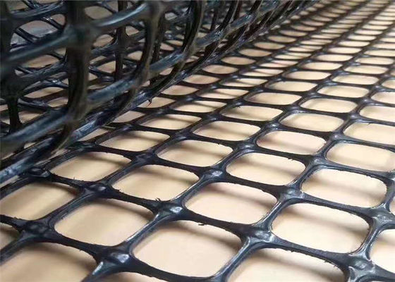 Composite Biaxial Plastic Geogrid Soil Stabilization 8m Width