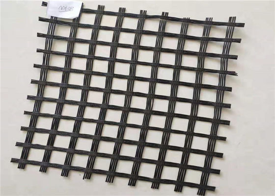 Heat Resistant Bidirectional Glass Fiber Geogrid For Road Reinforcement