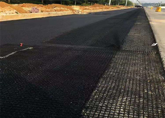 Certificated Self Adhesive 100m Length Asphalt Geogrid Composite Geotextile