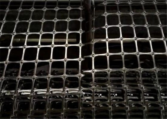 Increasing Roadbed Bearing Capacity 15KN 50m Biaxial Plastic Geogrid