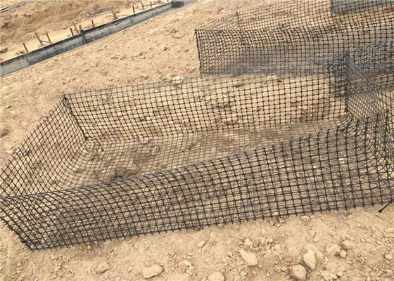Increasing Roadbed Bearing Capacity 15KN 50m Biaxial Plastic Geogrid