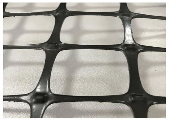 Biaxial Mesh Bitumen Coating Plastic Geogrid For Driveway