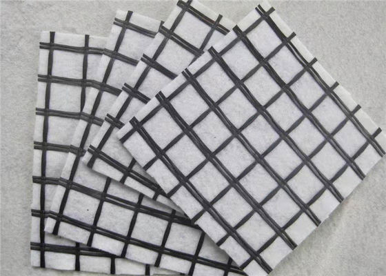 High Tensile Elastic 30KN Glass Fiber Geogrid