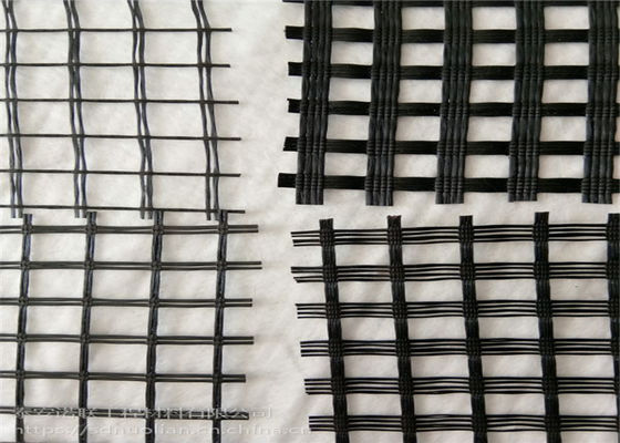 High Tensile Elastic 30KN Glass Fiber Geogrid