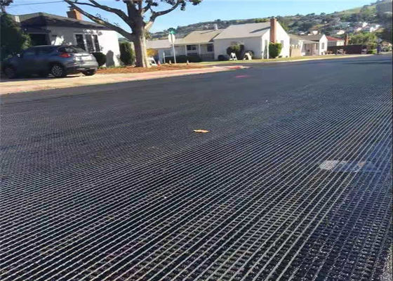 Asphalt Coating 30kn 60kn Glass Fiber Geogrid