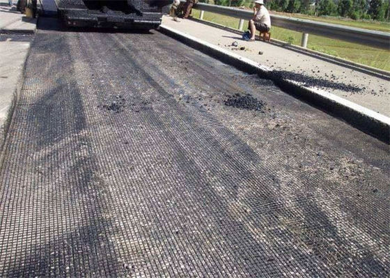 80kn Strengthen Asphalt Road Fiberglass Geogrid