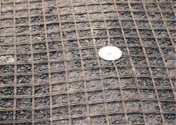 80kn Strengthen Asphalt Road Fiberglass Geogrid
