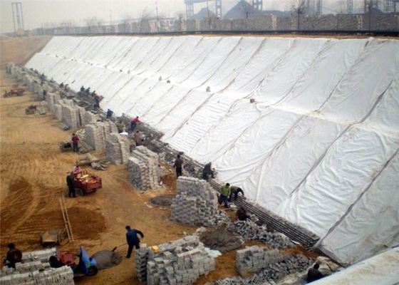 High Strength White 100 meters Needle Punched Geotextile