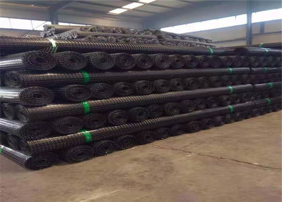 Avoid Soil Erosion 100m 40KN Black Poly Geogrid