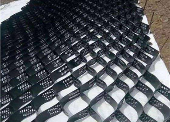 Height 200mm 1100N Geocell Confinement System For River Regulation