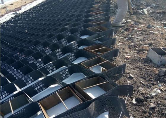 HDPE 330mm Geocell Ground Grid For Embankment Stabilization