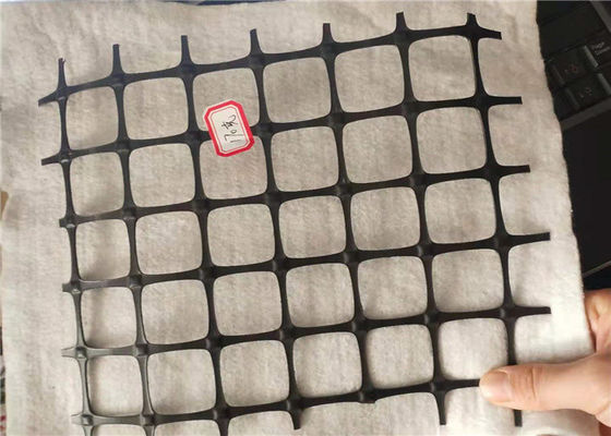 Mining Construction Biaxial Plastic Geogrid Mesh Two Way 60kn