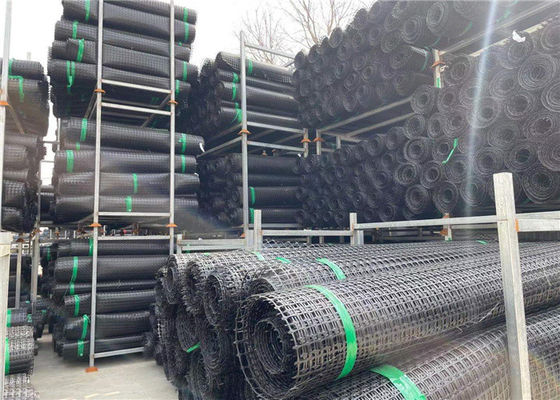 Fiberglass Mesh Polypropylene Geogrid For Asphalt Reinforcement Pavement Driveway