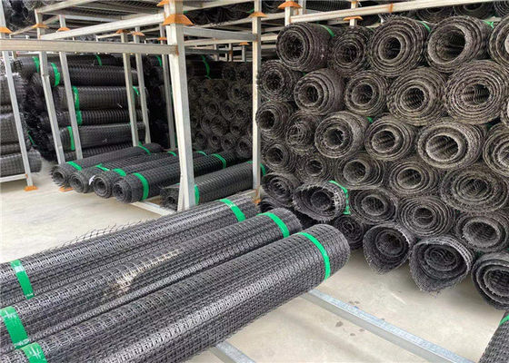 Asphalt Coating Biaxial Plastic Geogrid For Civil Engineering Construction
