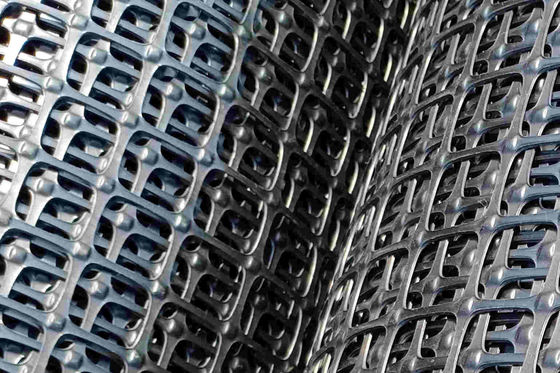 Firm High Strength Reinforced Square Plastic Geogrid Mesh