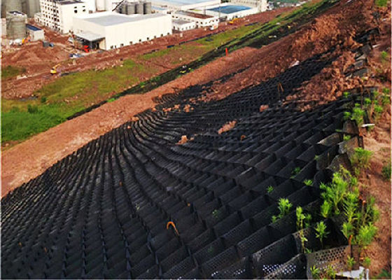 50-300mm Height Vegetation Retaining Wall Geocell Grid Gravel Stabilizer