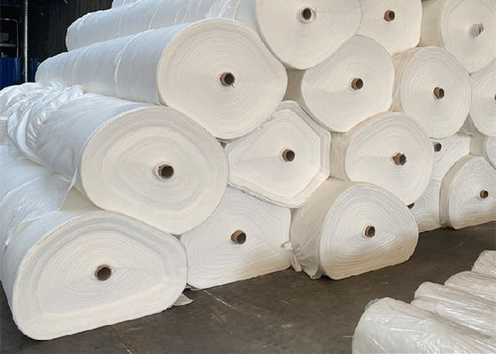 Soil Filtration / Roadway Stabilization Non Woven Geotextile Fabric 8 Oz