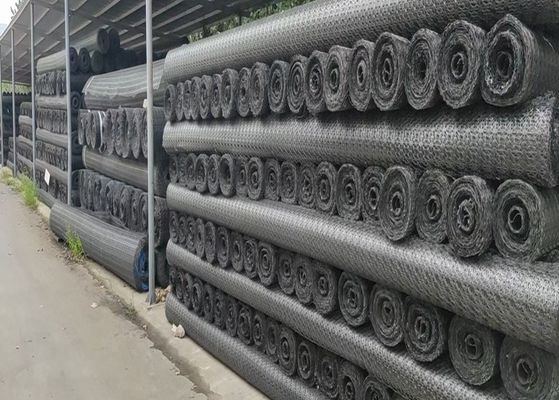 Pavement Reinforcement 35kn Uniaxial Plastic Geogrid 3 Meters Width