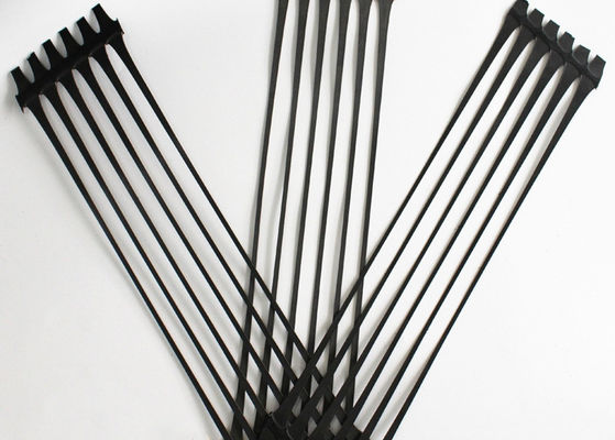 300kn Civil Engineering Construction Uniaxial Geogrid For Retaining Wall