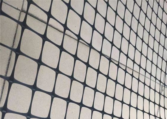 Road Repair Plastic Geogrid Mesh Biaxial Stretched Square Network Structure