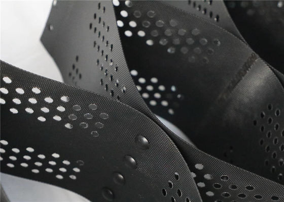 Textured Perforated Geocell Slope Stabilization For Road Construction