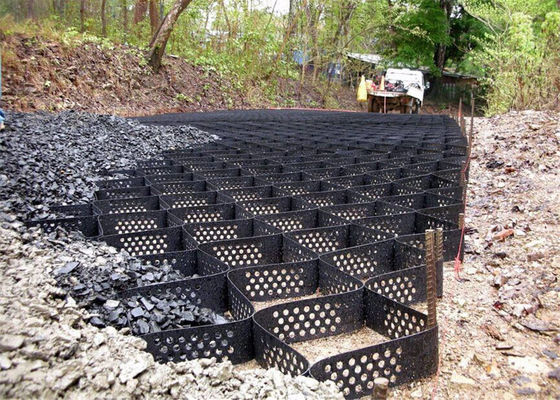 Hdpe Retaining Wall Geocell Confinement System 1.1mm-1.8mm