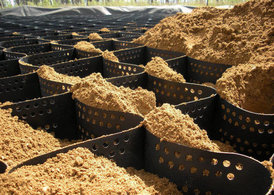 Hdpe Retaining Wall Geocell Confinement System 1.1mm-1.8mm