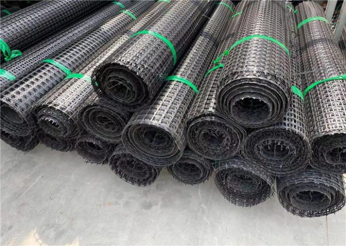 Polypropylene Pp Pet Plastic Biaxial Geogrid High Tensile Strength 0